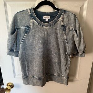 Evereve Jojo Acid Washed Sweatshirt—size small